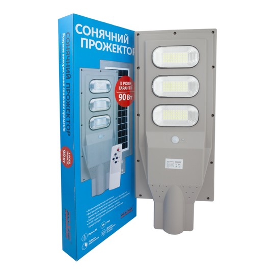 Солнечные прожекторы Alltop серия 0845 60, 90, 120 Вт  Чорний 2
