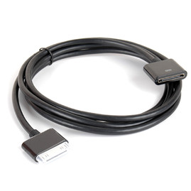 Кабель для устройств Apple Удлинитель Gemix Art.GC 1904 Apple Dock Connector (30pin) for iPod/iPad/iPhone Чорний