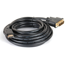 Архив Кабель HDMI вилка - DVI (18+1) вилка/ , 1.8m/3м/5м/10м, полиэтиленовая упаковка (GC 1421) Чорний