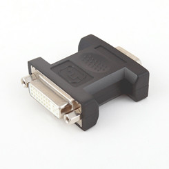 Архив Адаптер (переходник) VGA вилка / DVI-I (24+1) розетка, Gemix GC 1449 Чорний