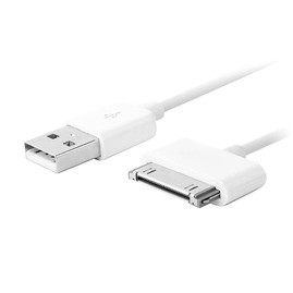 Архив Дата кабель Gemix art.1650 Apple Dock Connector to USB 2.0 (for iPod/iPad/iPhone) Білий