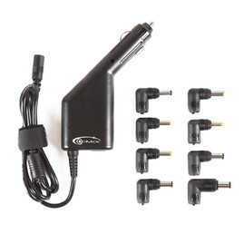 Адаптери для ноутбуків Універсальний автомобільний блок живлення Gemix Car Adapter 90W Чорний