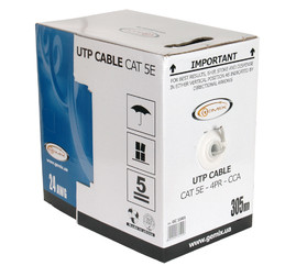 Кабель витая пара UTP / FTP / STP в бухтах Кабель Gemix GC 1501 Серый