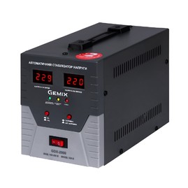 Стабілізатори напруги Стабілізатор напруги Gemix GDX-2000 Чорний
