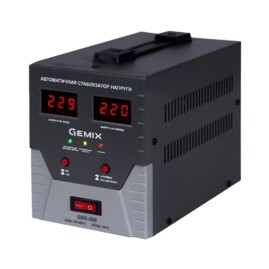 Стабілізатори напруги Стабілізатор напруги Gemix GDX-500 Чорний