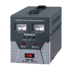 Стабілізатори напруги Стабілізатор напруги Gemix GMX-1000 Сірий