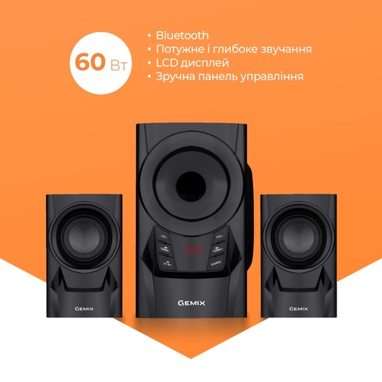 Акустика 2.1  Чорний 4