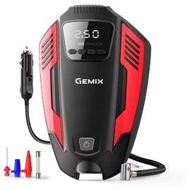 Автокомпрессоры Автокомпрессор GEMIX Model E black-red Червоний