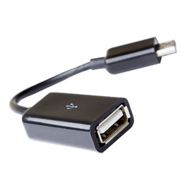 Архив OTG USB A-мама/ micro B-папа 5Р, глянцевые разъёмы, 0.1м, черный. GC 1652 Чорний