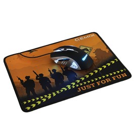 Проводные мыши Оптическая мышка W100 + игровая поверхность Чорний